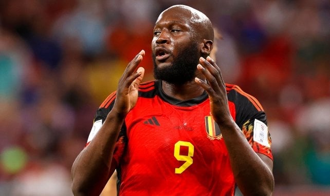 Romelu Lukaku lamenta una de sus ocasiones ante Croacia