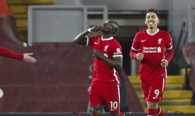Sadio Mane celebra un gol con el Liverpool
