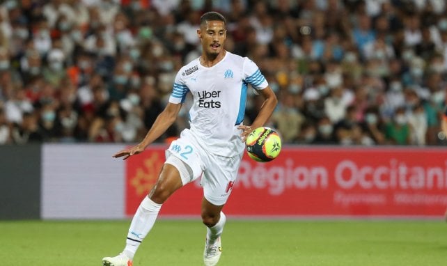 William Saliba, durante un partido del Olympique de Marsella