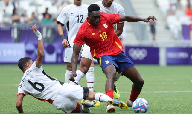 Samu Omorodion con la selección olímpica de España