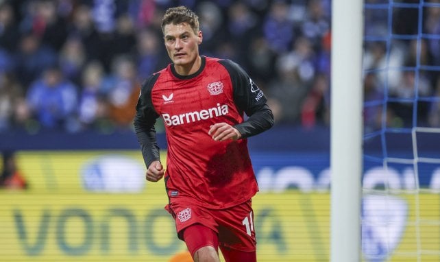 Patrik Schick con el Bayer Leverkusen