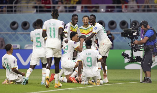 La alegría de los jugadores de Senegal