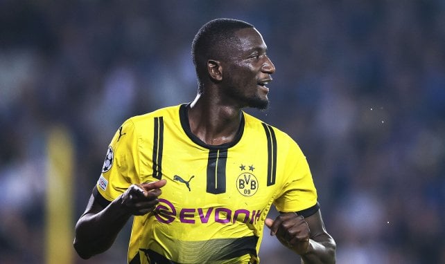 Serhou Guirassy celebra con el BVB