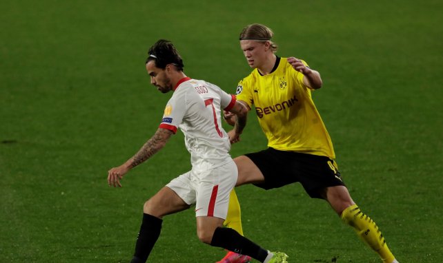 Suso y Haaland, goleadores esta noche en Nervión