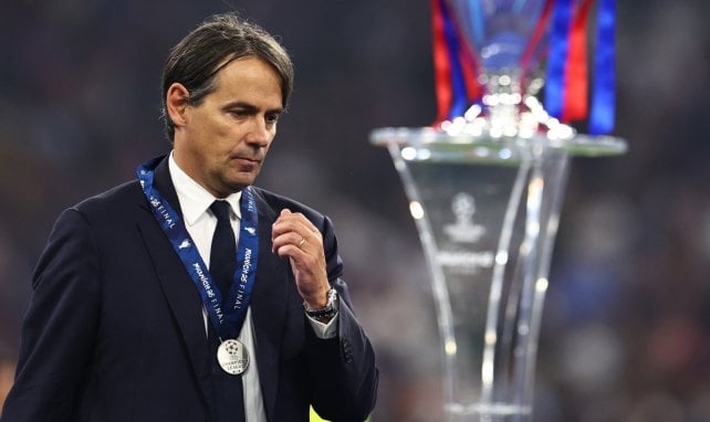 Simone Inzaghi con el Inter de Milán
