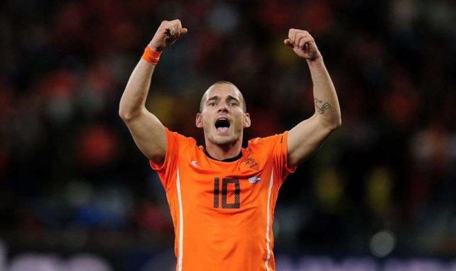 Wesley Sneijder, con la Selección de Países Bajos