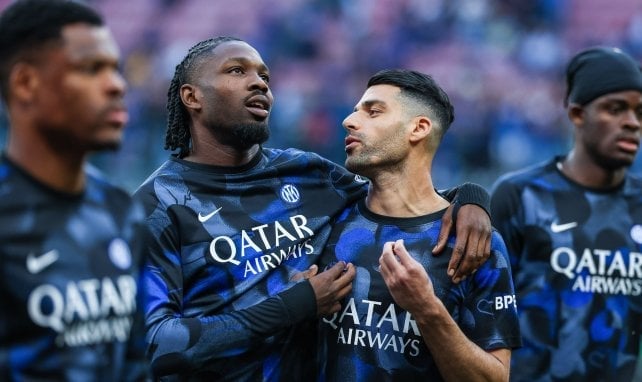 Mehdi Taremi con el Inter de Milán.