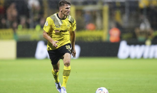 Thomas Meunier, durante un partido con el Borussia Dortmund