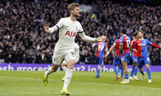 Timo Werner con el Tottenham