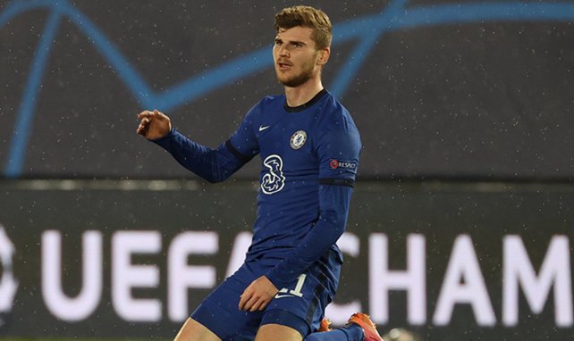 Timo Werner, con la elástica del Chelsea