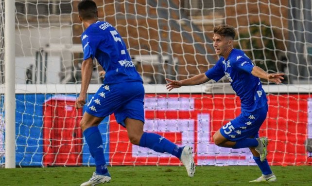 Tommaso Baldanzi celebra un gol con el Empoli