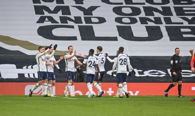 El Tottenham celebra uno de los goles