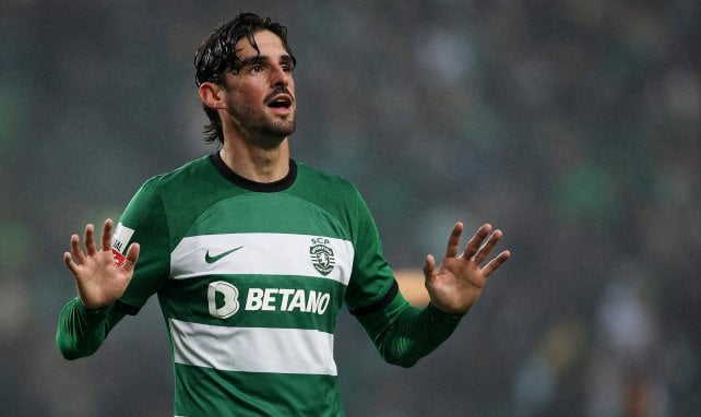 Francisco Trincão con el Sporting de Portugal