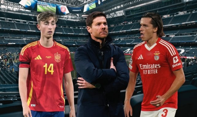Xabi Alonso con Huijsen y Carreras