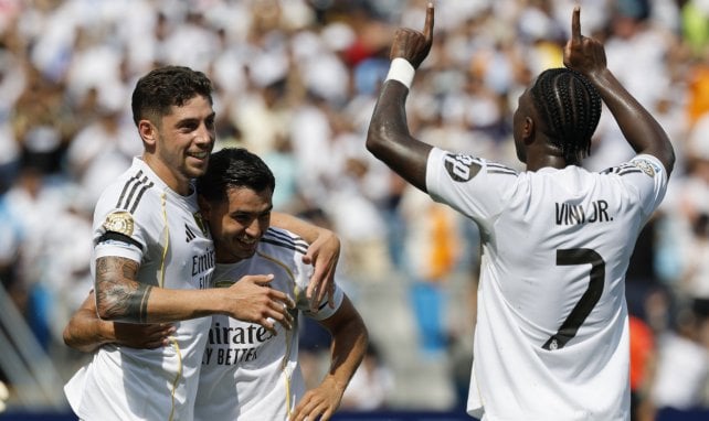 Vinícius celebra en el Mundial de Clubes.