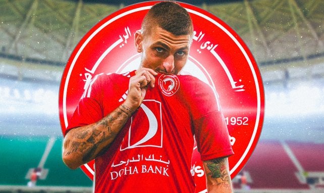 Marco Verratti con los colores del Al Arabi