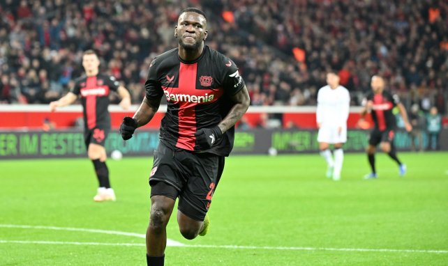 Victor Boniface con el Bayer Leverkusen