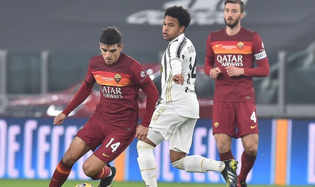 Gonzalo Villar, en acción con la AS Roma