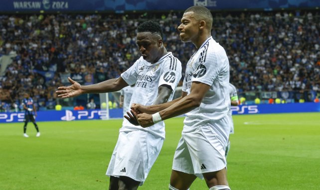 Mbappé y Vinícius con el Real Madrid