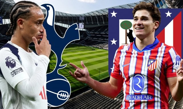 Las alineaciones del Tottenham - Atlético de Madrid