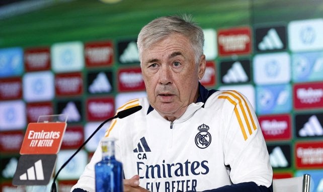 Carlo Ancelotti con el Real Madrid