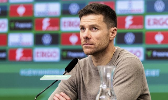 Xabi Alonso en rueda de prensa