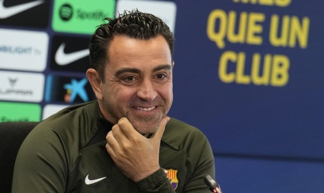 Xavi con el FC Barcelona