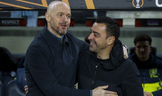 Xavi y Ten Hag 