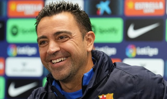 Xavi con el FC Barcelona