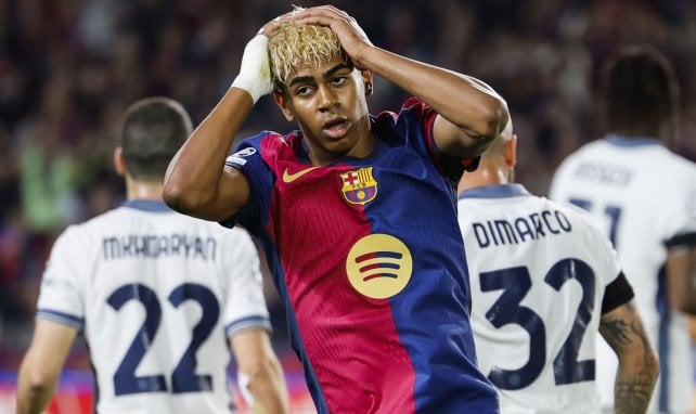 Lamine Yamal con el FC Barcelona