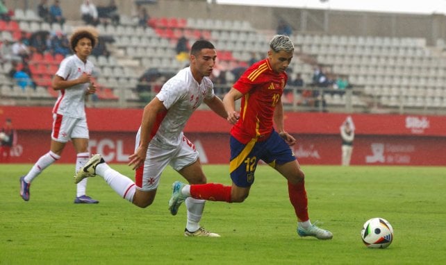 Yeremay, con la Selección de España Sub'21