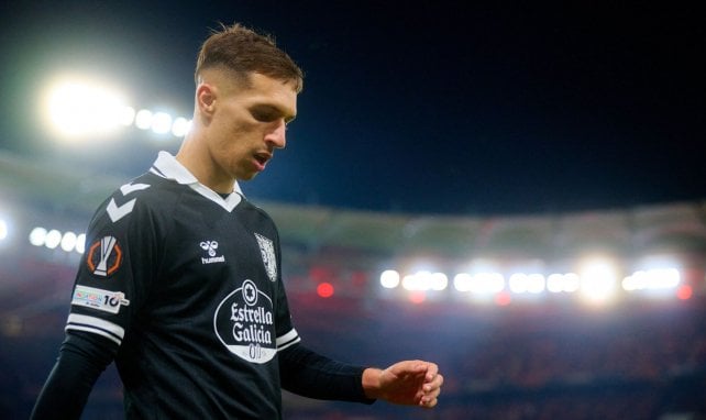 Bryan Zaragoza con el Celta de Vigo.