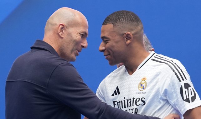 Kylian Mbappé y Zinedine Zidane