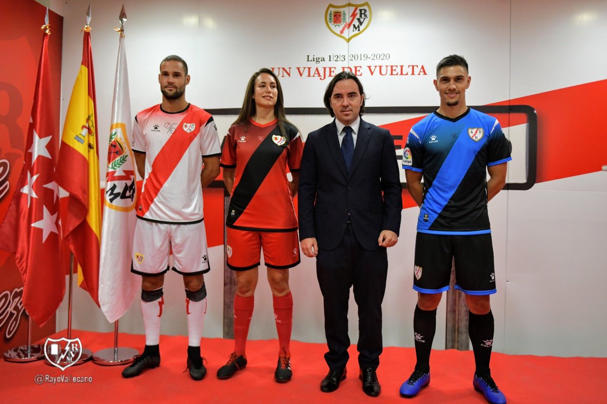 Las nuevas camisetas del Rayo Vallecano 2019-2020